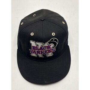 Vintage Black Yankees NY Negro Leagues Baseball Cap Hat Size 7 1/2 Proline